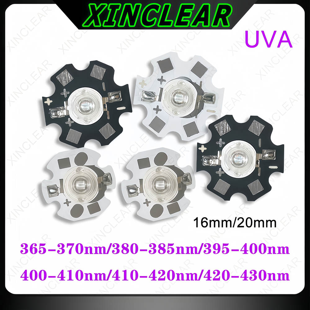 Jewelry Making Board - Chip LED UVA 3W, UVA 370nm