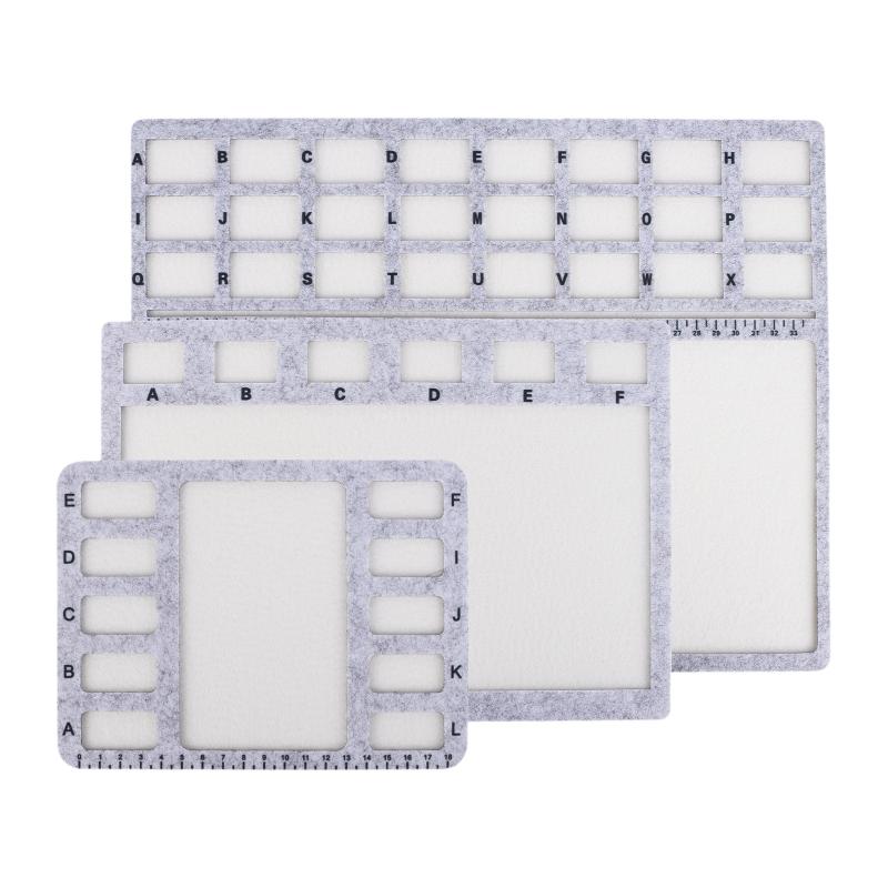 Alas Manik-Manik Felt Persegi  - Jewelry Making Board ulasan dan harga