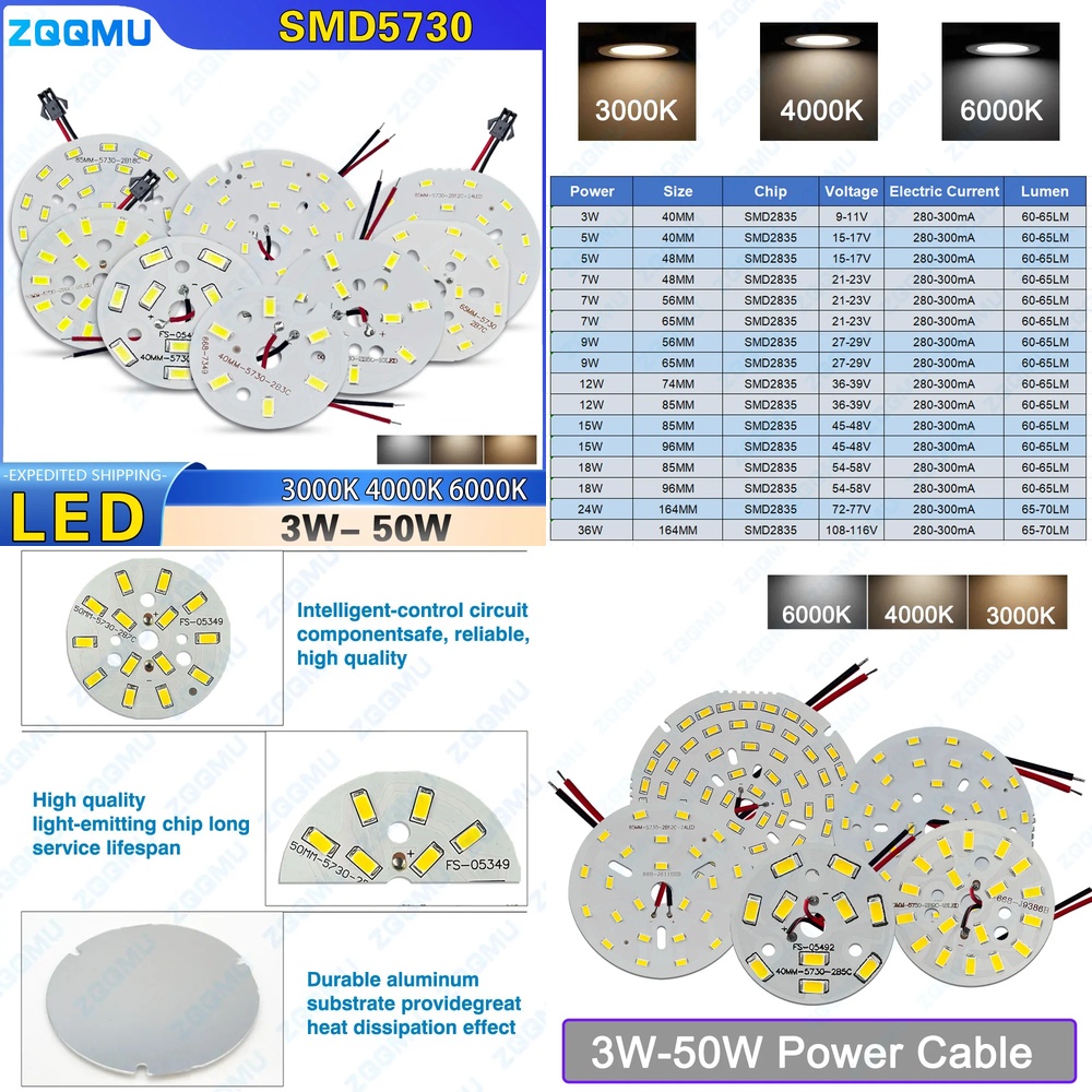 1PC 5W 7W 9W 12W 15W 18W 24W S - Jewelry Making Board ulasan dan harga