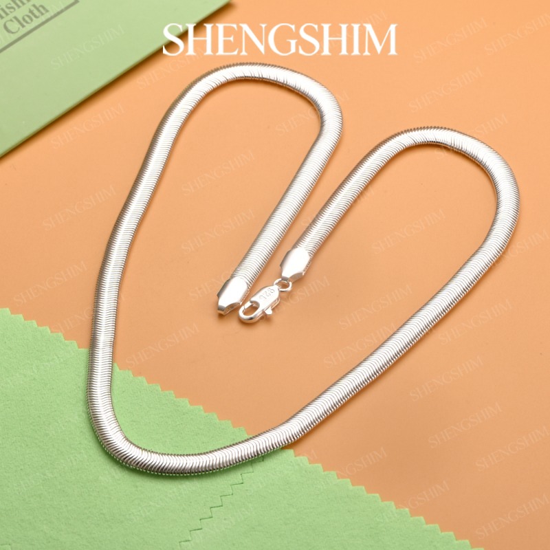 SHENGSHIM Kalung Rantai Ular P - Lobster Clasp Silver ulasan dan harga