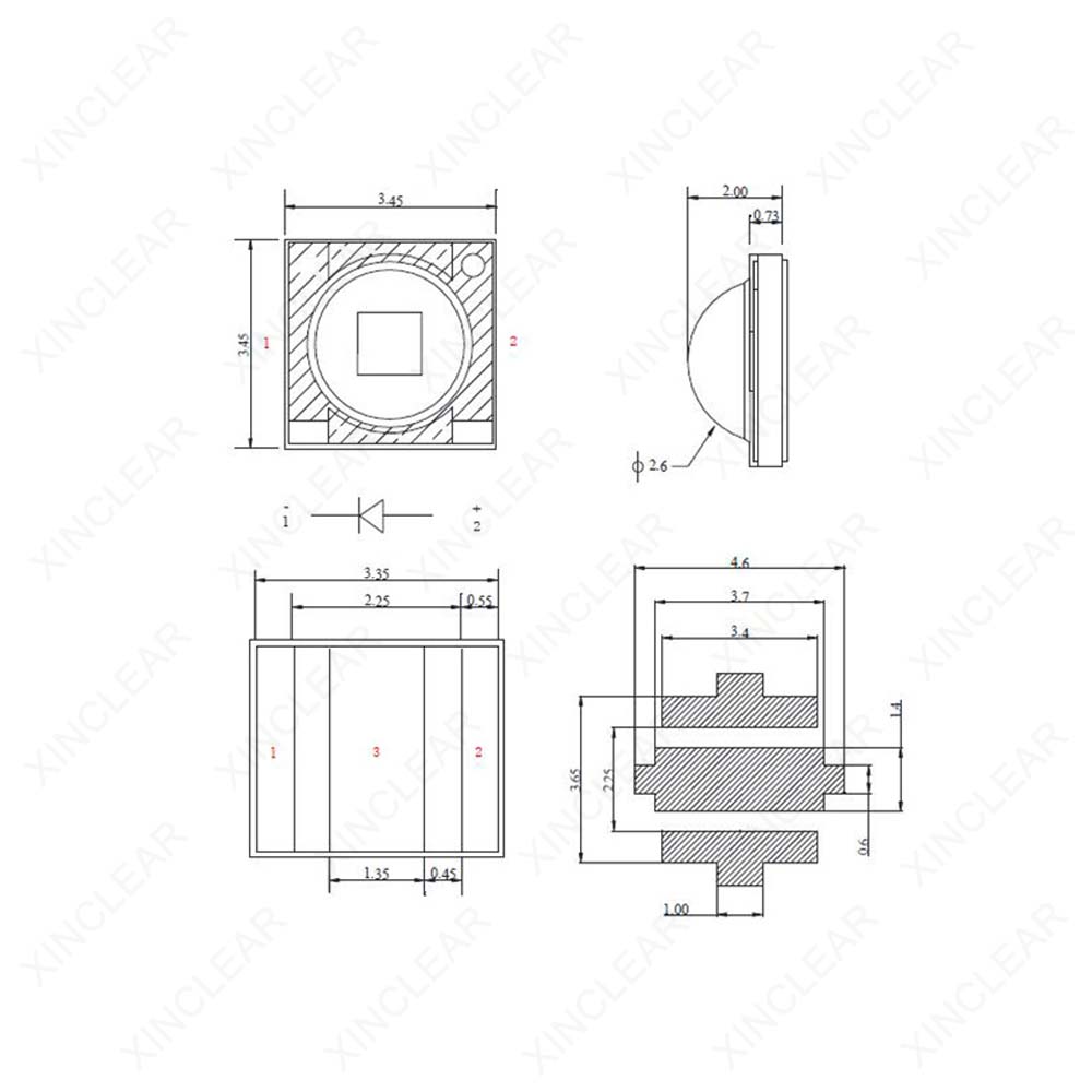 SMD3535 Chip LED 1W 3W Sejuk d - Jewelry Making Board ulasan dan harga
