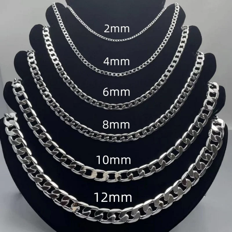 Kalung perak Sterling 925 pria - Lobster Clasp Silver ulasan dan harga