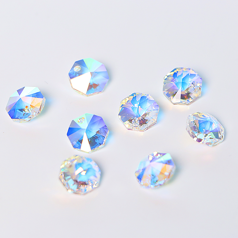6401 liontin kristal oktagon d - Jewelry Making At Home ulasan dan harga