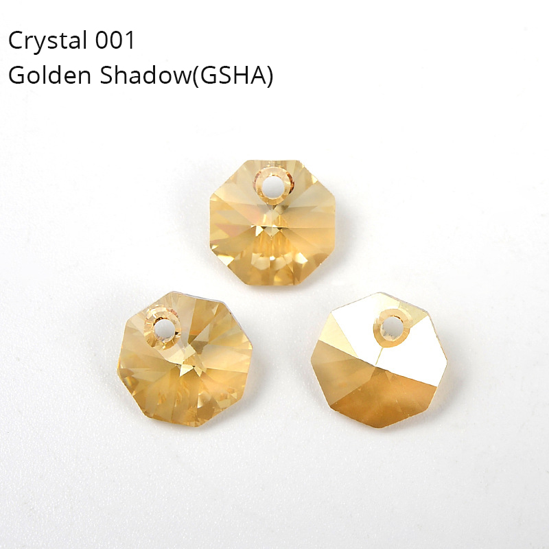 6401 liontin kristal oktagon d - Jewelry Making At Home ulasan dan harga